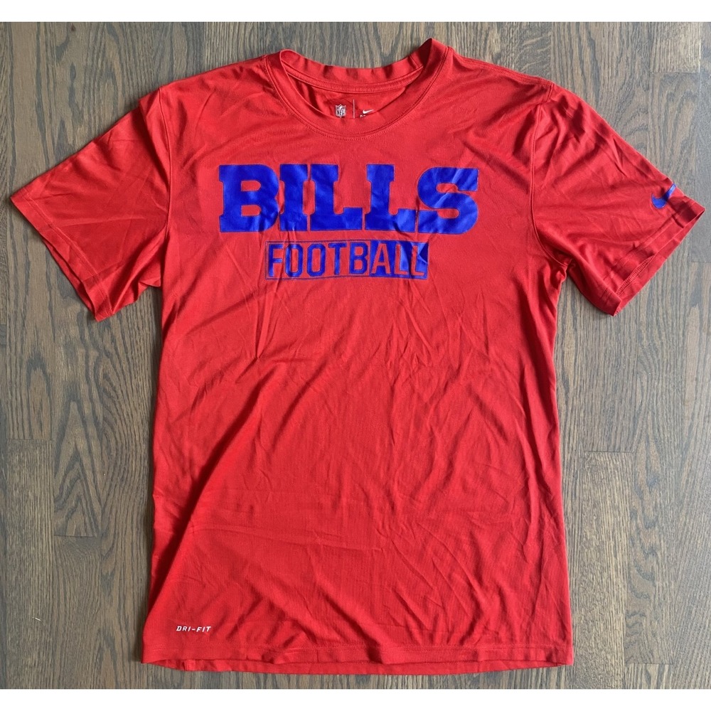 Buffalo Bills Nike NFL Dri-Fit Performance T-Shirt Men Size Medium Red